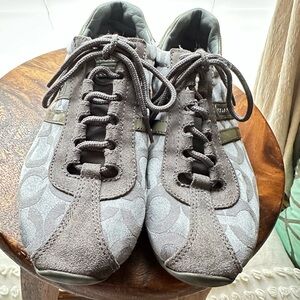 Coach Gray Leather Sneakers